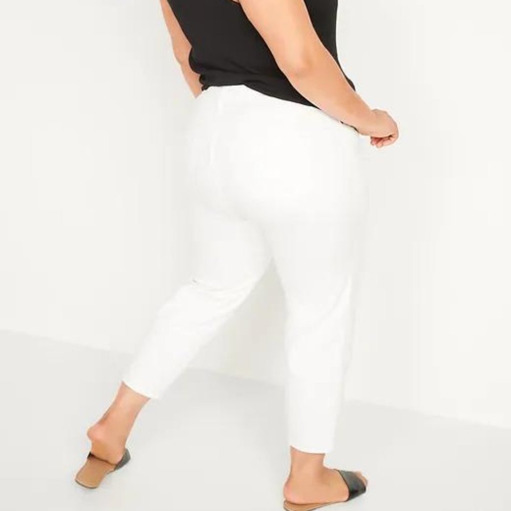 Old Navy O.G. high waist with slimming pockets Straight white jeans New - Picture 2 of 2